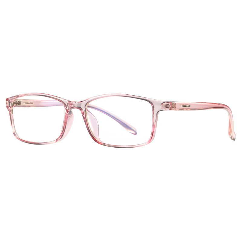 轩正 防蓝光眼镜男女款变色眼镜电竞游戏电脑护目镜办公平光眼镜可配近视眼镜 粉红框